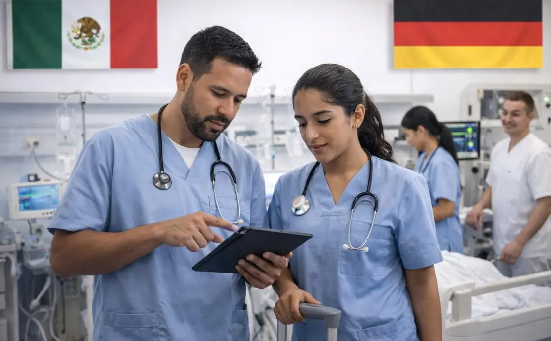 Personal de Enfermería durante una jornada de trabajo en un hospital.
